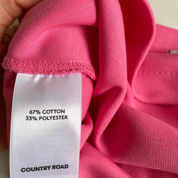 COUNTRY ROAD bubblegum pink one shoulder top, size L. - Picture 8 of 11